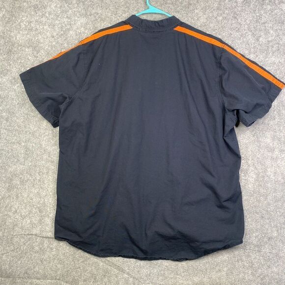 HARLEY DAVIDSON Embroidered Patch Logo Short Sleeve Button Shirt XXXL - Picture 5 of 7